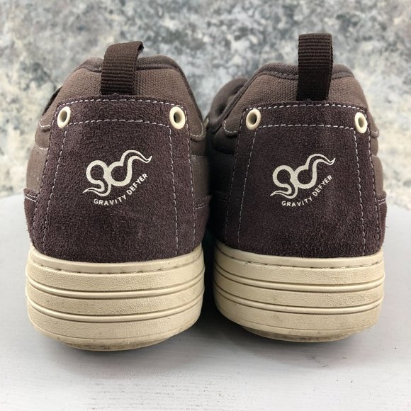 GRAVITY DEFYER Men's 13.5 Brown Versoshock Trampoline Canvas Casual Sneakers - Picture 4 of 12